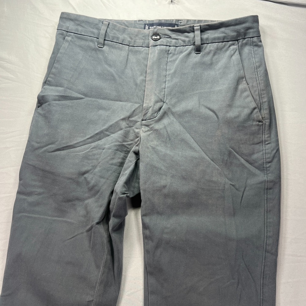 Everlane Uniform Pants Mens 30x34 (Fits 30x32) Gray Slim Fit Chino Workwear